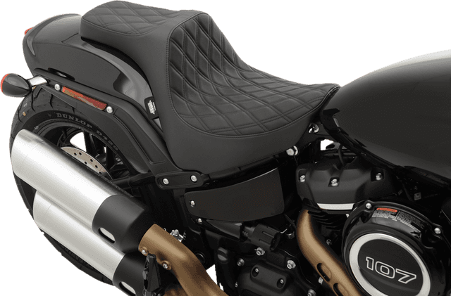 DRAG SPECIALTIES SEATS 0802-1072 Predator III Seat - Double Diamond - Black Stitched - FXFB/S '18-'23 — image 3 of 3