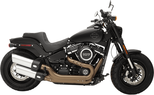 DRAG SPECIALTIES SEATS 0802-1073 Predator III Seat - Double Diamond - Silver Stitched - FXFB/S '18-'23 — image 5 of 5