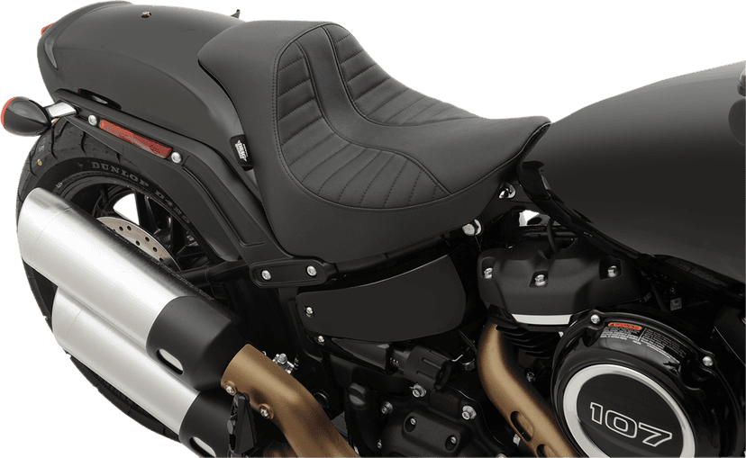 DRAG SPECIALTIES SEATS 0802-1128 EZ-Solo Seat - Scorpion Stitch - Vinyl - FXFB/S '18-'22 — image 4 of 4