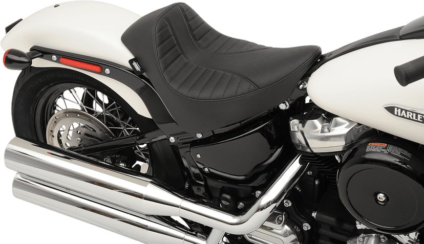 DRAG SPECIALTIES SEATS 0802-1150 EZ-Solo Seat - Scorpion Stitch - Vinyl - FL/FX '18-'22 — image 3 of 3