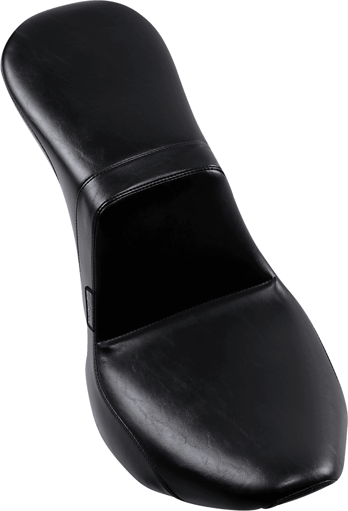 LE PERA 0802-1160 Daytona 2-Up Seat - Without Backrest - Smooth - Black - FX/FL '18-'23