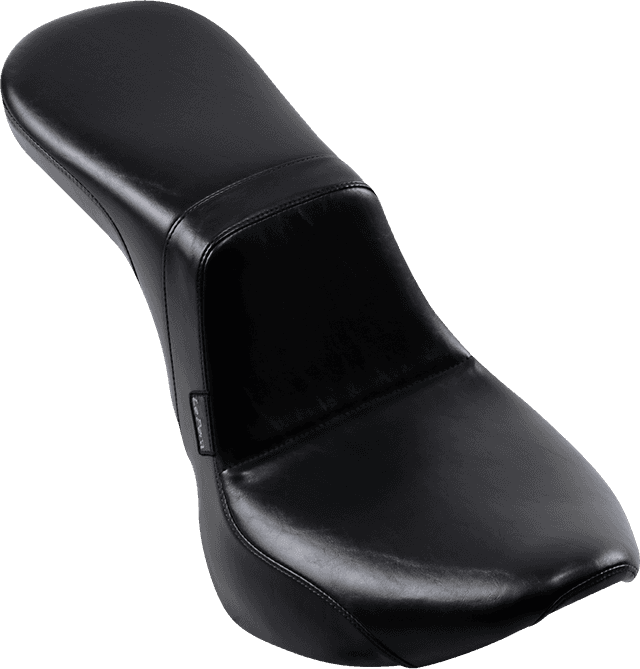 LE PERA 0802-1160 Daytona 2-Up Seat - Without Backrest - Smooth - Black - FX/FL '18-'23 — image 2 of 6