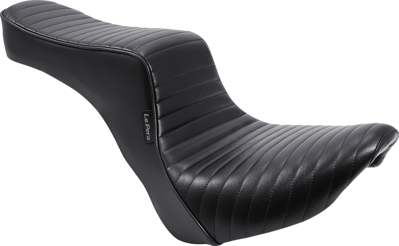 LE PERA 0802-1162 Cherokee Seat - Pleated - Black - FX/FL '18-'24