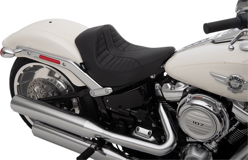DRAG SPECIALTIES SEATS 0802-1185 EZ-Solo Seat - Scorpion Stitch - Vinyl - FLFB/S '18-'25 — image 3 of 3