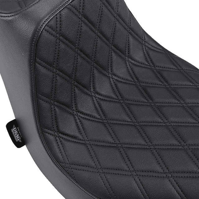 DRAG SPECIALTIES SEATS 0802-1188 Predator III Seat - Double Diamond - Black Stitching - FLFB/S '18-'25 — image 2 of 3