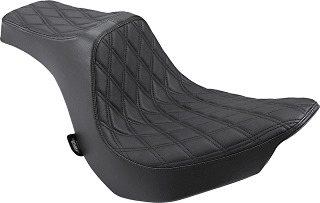 DRAG SPECIALTIES SEATS 0802-1188 Predator III Seat - Double Diamond - Black Stitching - FLFB/S '18-'25 — image 1 of 3