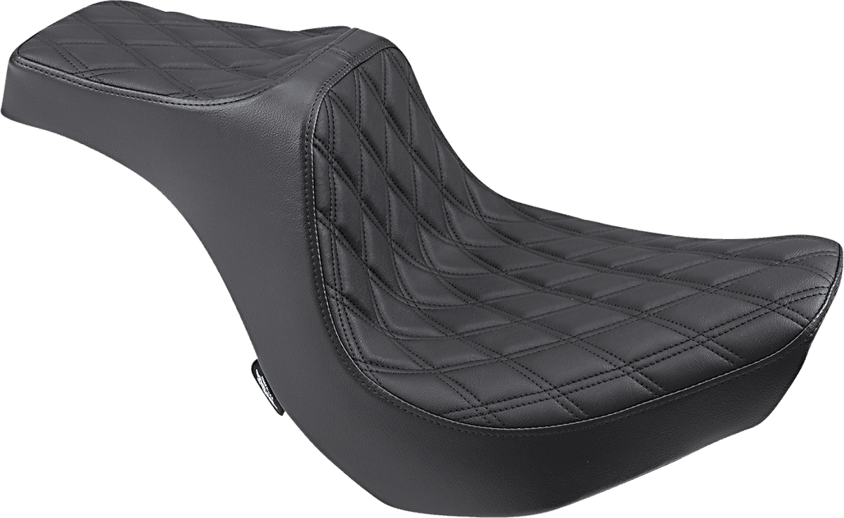 DRAG SPECIALTIES SEATS 0802-1267 Predator III Seat - Double Diamond - Black Stitching - FXBR/S '18-'20