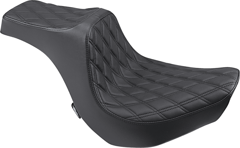 DRAG SPECIALTIES SEATS 0802-1267 Predator III Seat - Double Diamond - Black Stitching - FXBR/S '18-'20 — image 1 of 3