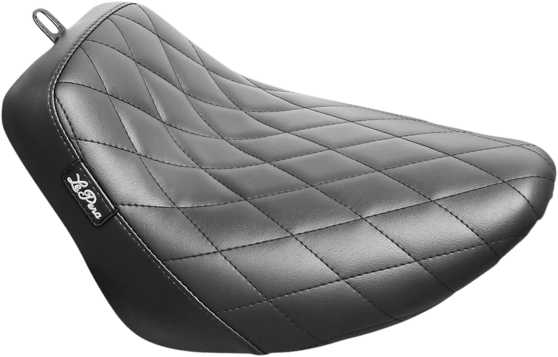 LE PERA 0802-1308 Bare Bones Solo Seat - Diamond Stitch - Black - FLSL/FXBB '18-'23