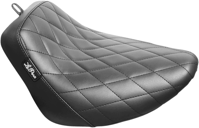 LE PERA 0802-1308 Bare Bones Solo Seat - Diamond Stitch - Black - FLSL/FXBB '18-'23