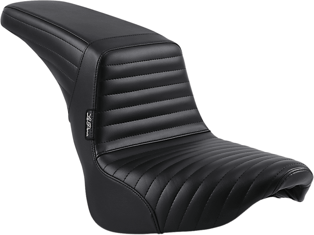 LE PERA 0802-1342 Kickflip Seat - Pleated - Black - Softail '18-'23