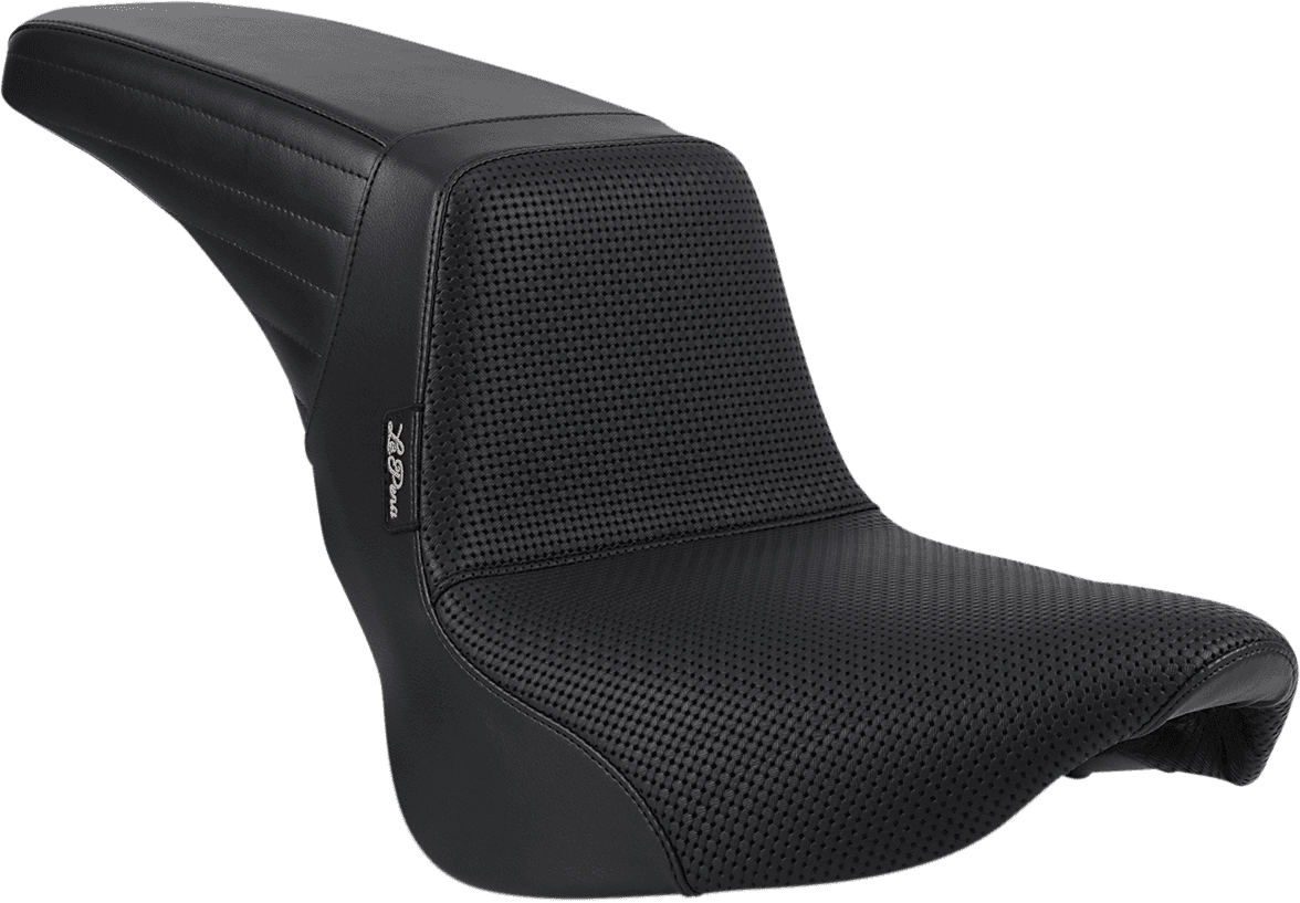 LE PERA 0802-1349 Kickflip Seat - Basketweave - Black - Softail '18-'23