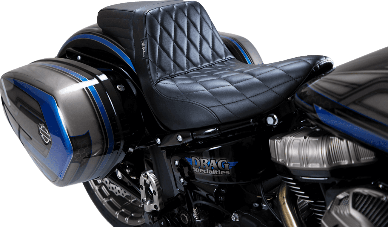 LE PERA 0802-1350 Kickflip Seat - Diamond - Black - Softail '18-'23