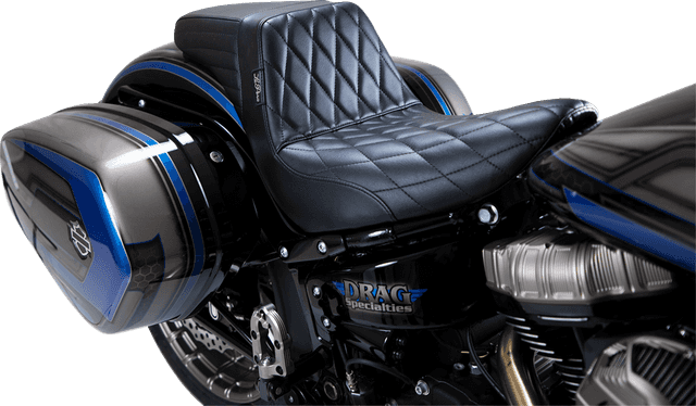 LE PERA 0802-1350 Kickflip Seat - Diamond - Black - Softail '18-'23 — image 1 of 2