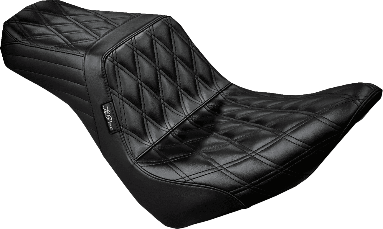 LE PERA 0802-1454 Tailwhip Seat - Double Diamond - Black - FXLR/FLSB '18-'23