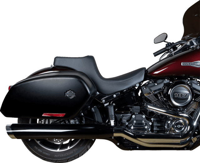 DRAG SPECIALTIES SEATS 0802-1490 Predator III 2-Up Seat - Vinyl - Smooth - Black - FL/FX '18-'24 — image 4 of 4