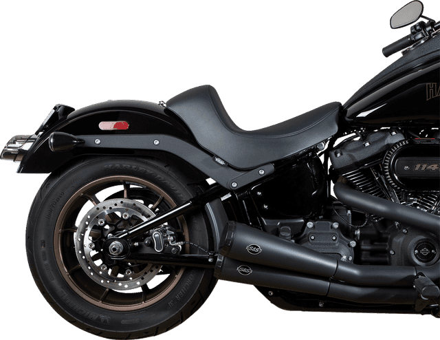 DRAG SPECIALTIES SEATS 0802-1512 Solo Seat - Black - Smooth - FL/FX '18-'23 — image 3 of 4