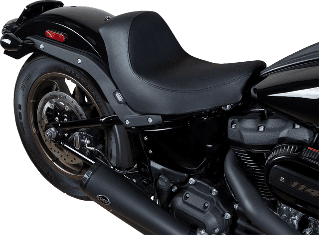 DRAG SPECIALTIES SEATS 0802-1512 Solo Seat - Black - Smooth - FL/FX '18-'23 — image 2 of 4