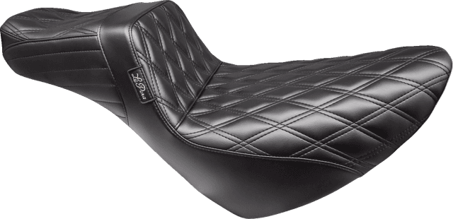LE PERA 0802-1539 Tailwhip Daddy Long Legs Low Rider Seat - Double Diamond - Black - FL/FX '18-'24