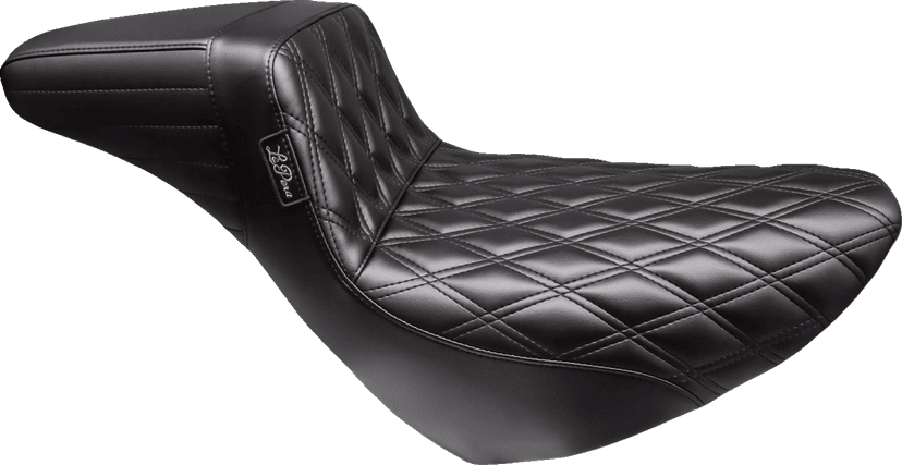 LE PERA 0802-1542 Kickflip Daddy Long Legs Low Rider Seat - Double Diamond - Black - FL/FX '18-'24