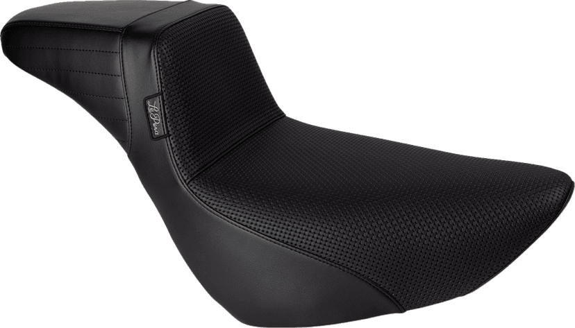 LE PERA 0802-1543 Kickflip Daddy Long Legs Low Rider Seat - Basket Weave - Black - FL/FX '18-'24 — image 1 of 2