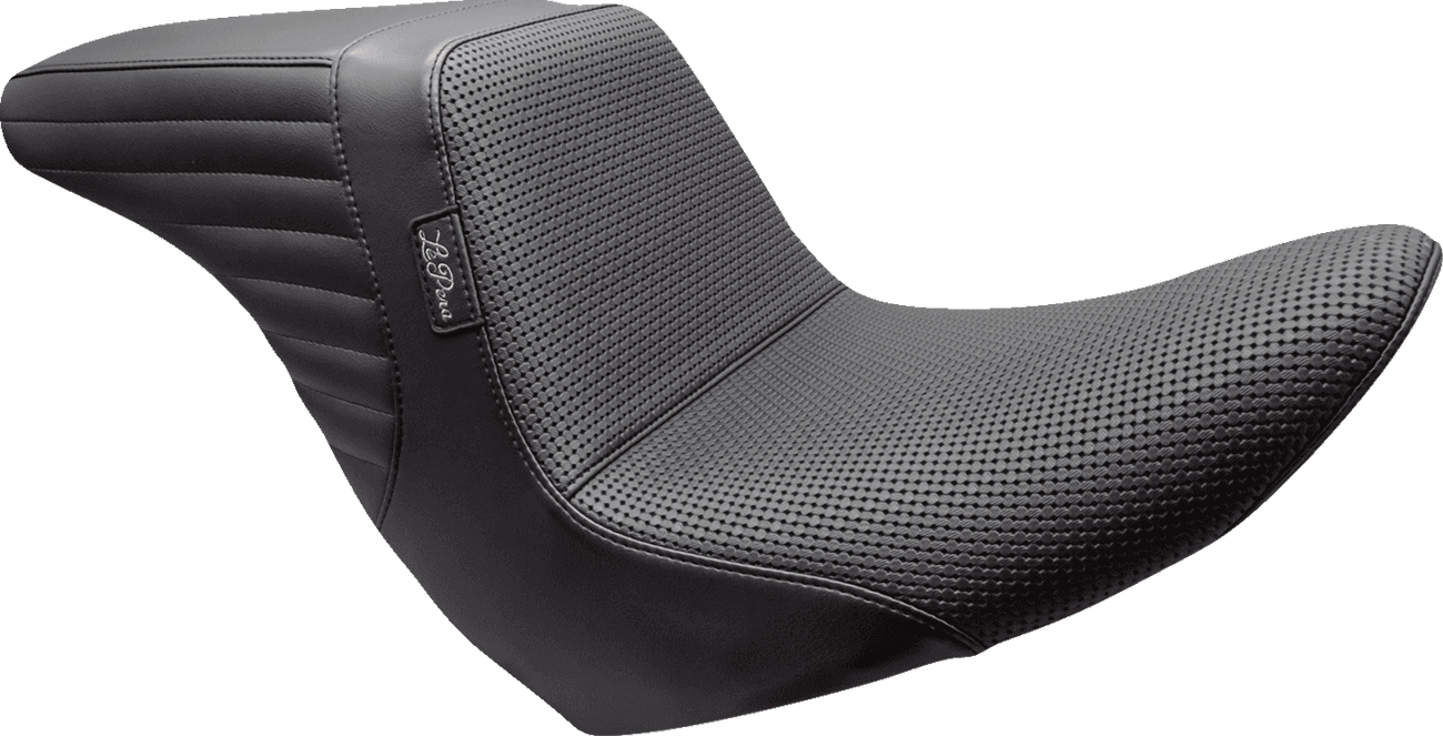 LE PERA 0802-1552 Kickflip Up Front Seat - Basketweave - Black - FL/FX '18-'24