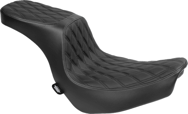 DRAG SPECIALTIES SEATS 0802-1635 Predator 2-Up Seat - Vinyl - Double Diamond - Black Stitching - FLSB/FXLRS '18-'24 — image 1 of 4