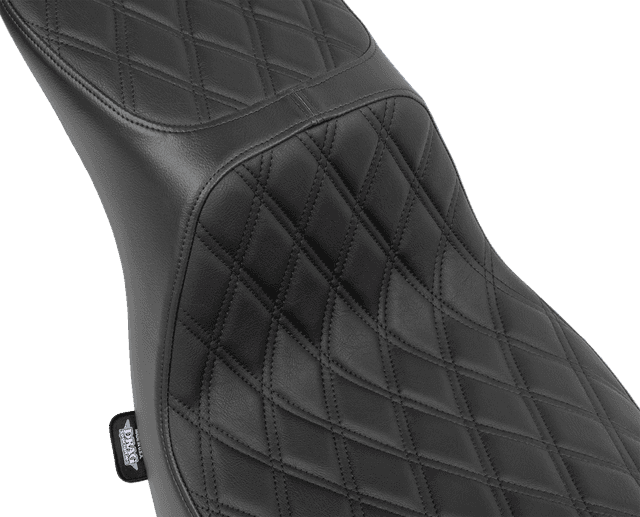 DRAG SPECIALTIES SEATS 0802-1635 Predator 2-Up Seat - Vinyl - Double Diamond - Black Stitching - FLSB/FXLRS '18-'24 — image 4 of 4