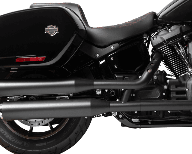 DRAG SPECIALTIES SEATS 0802-1637 Predator 2-Up Seat - Vinyl - Double Diamond - Red Stitching - FLSB/FXLRS '18-'24 — image 3 of 4