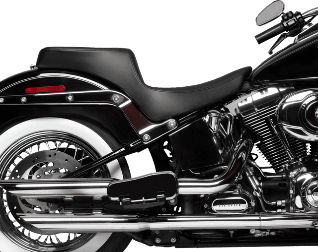 DRAG SPECIALTIES SEATS 0802-1640 Performance Predator 2-Up Seat - Vinyl - Smooth - FL '00-'17 — image 3 of 4