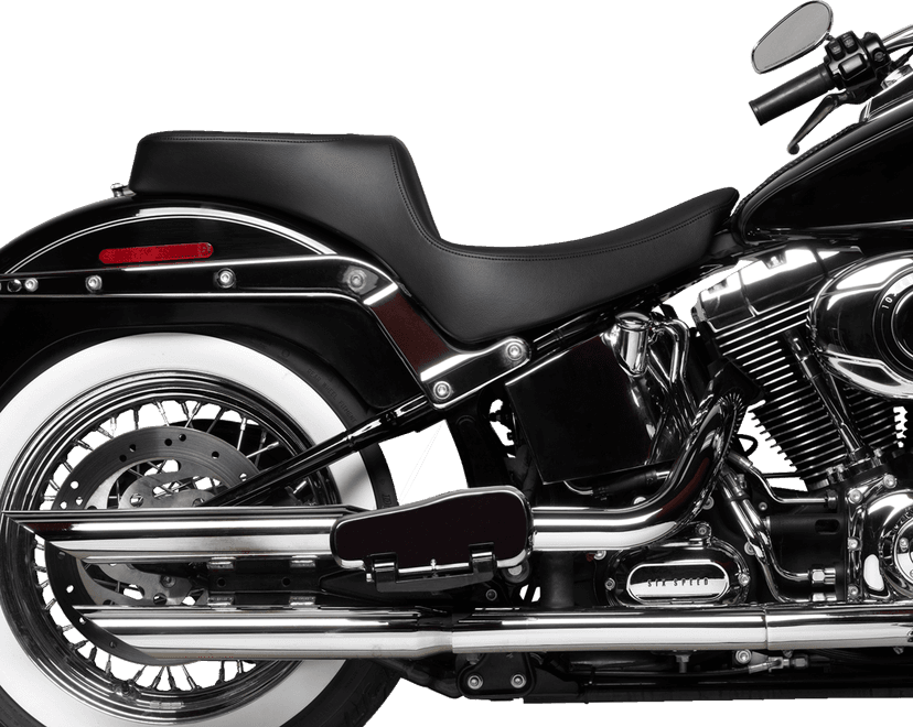 DRAG SPECIALTIES SEATS 0802-1644 Performance Predator 2-Up Seat - Solar Leather - Smooth - FL '00-'17 — image 3 of 4