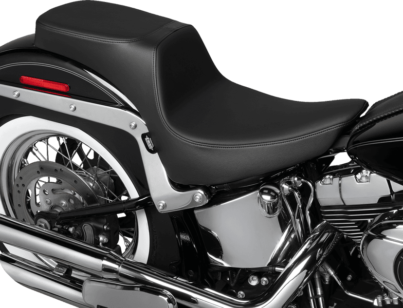 DRAG SPECIALTIES SEATS 0802-1644 Performance Predator 2-Up Seat - Solar Leather - Smooth - FL '00-'17 — image 2 of 4