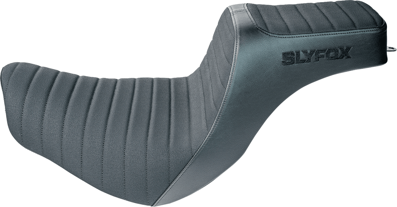 SLYFOX 08021656 High Noon Seat - Vinyl - Classic Stitch - Black Logo - FL/FX '18-'24
