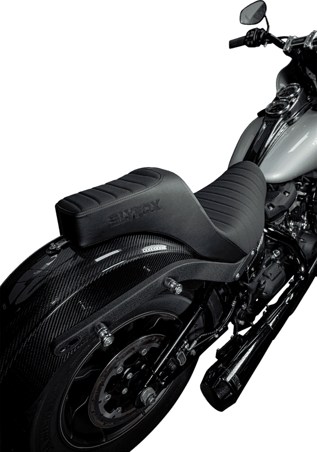 SLYFOX 08021656 High Noon Seat - Vinyl - Classic Stitch - Black Logo - FL/FX '18-'24 — image 6 of 8