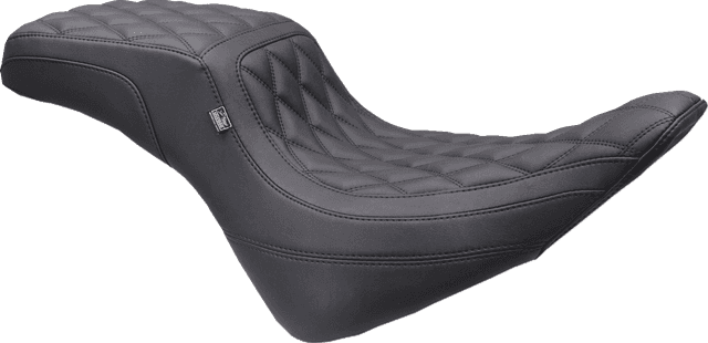 MUSTANG 0802-1658 One-Piece/2-Up Squareback Seat - Double Diamond - Black Stitch - FXBR '23-'25 — image 1 of 3