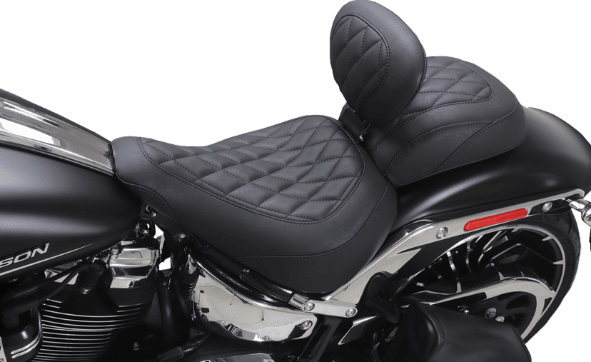 MUSTANG 0802-1664 Wide Tripper™ Passenger Seat - Diamond - Black Stitch - FXBR '23-'25 — image 4 of 5