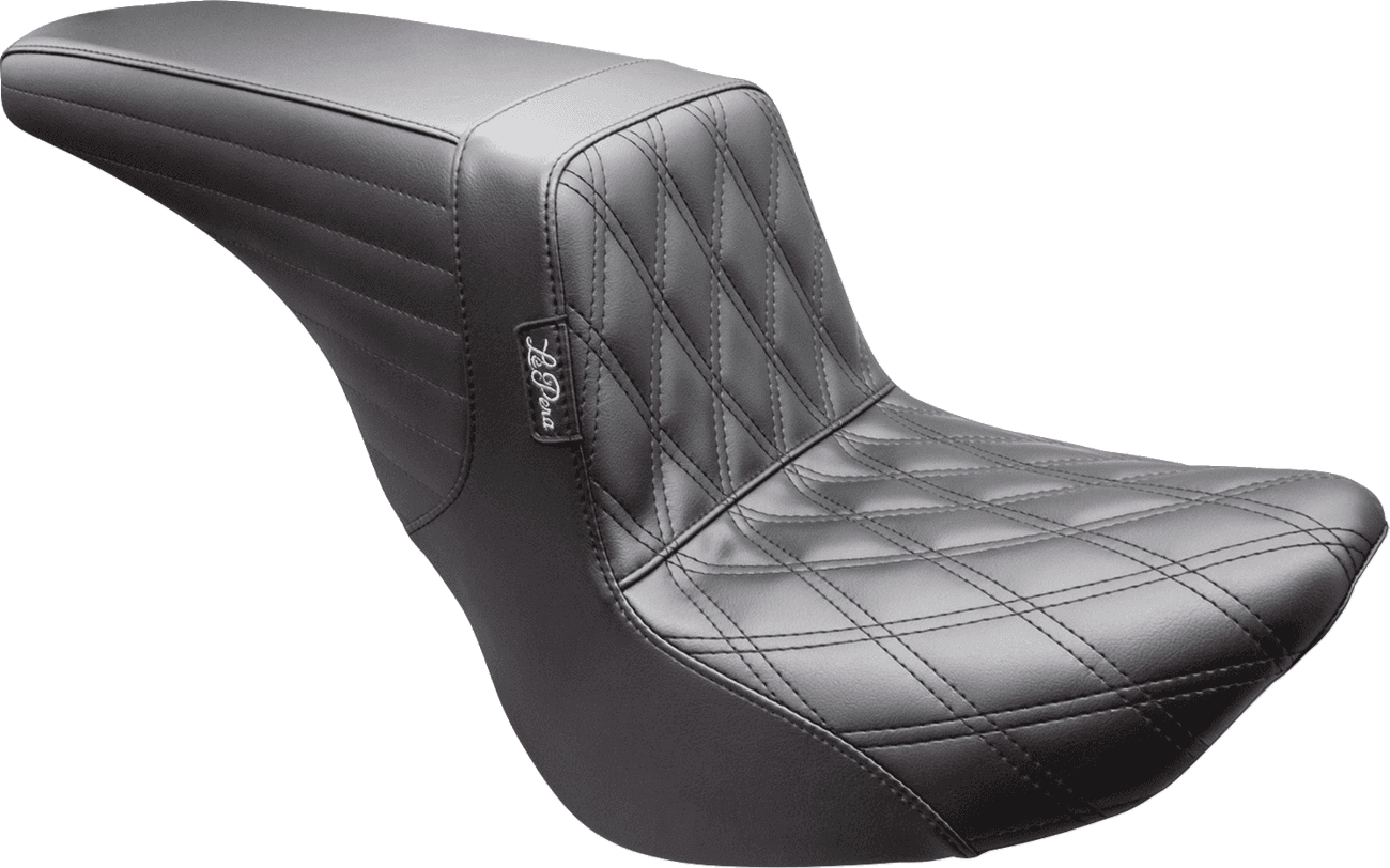 LE PERA 0802-1683 Kickflip Up Front Seat - Double Diamond - Black - FL/FX '18-'25