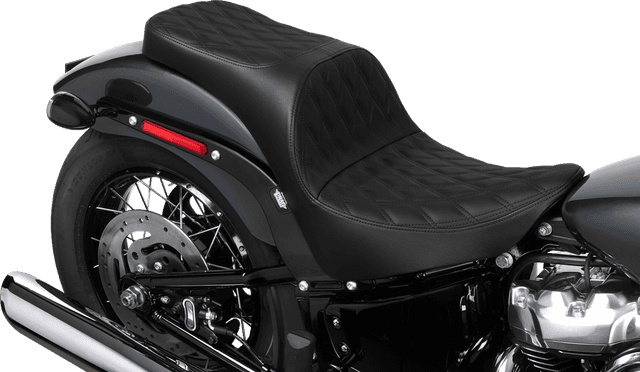 DRAG SPECIALTIES SEATS 0802-1691 Freedom Seat - Solar Leather - Double Diamond Black Stitch - FL/FX '18-'25 — image 4 of 4