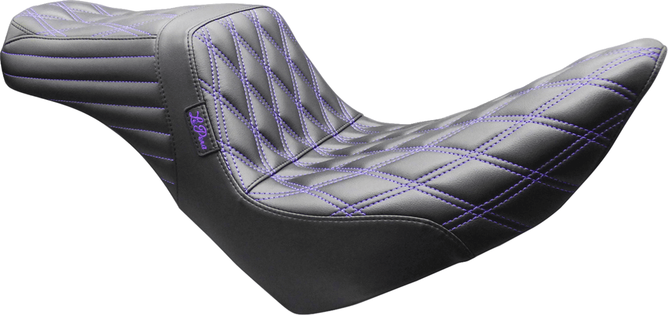 LE PERA 0802-1699 Tailwhip Seat - Double Diamond - Purple Stitch - FL/FX '18-'26