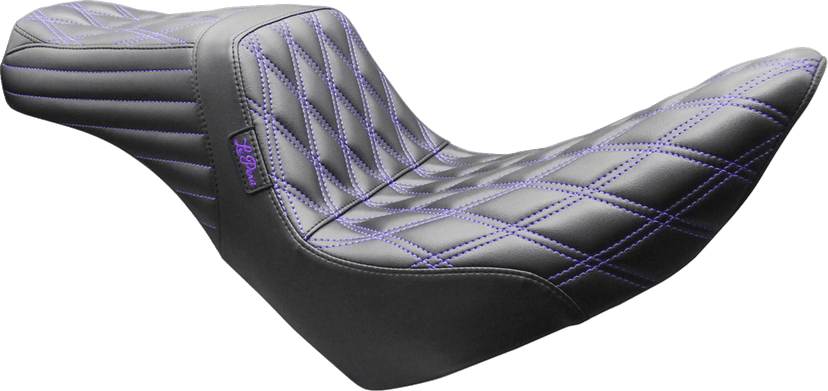LE PERA 0802-1699 Tailwhip Seat - Double Diamond - Purple Stitch - FL/FX '18-'26