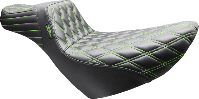 LE PERA 0802-1701 Tailwhip Daddy Long Legs Seat - Double Diamond - Green Stitch - FL/FX '18-'26