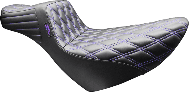 LE PERA 0802-1702 Tailwhip Daddy Long Legs Seat - Double Diamond - Purple Stitch - FL/FX '18-'26