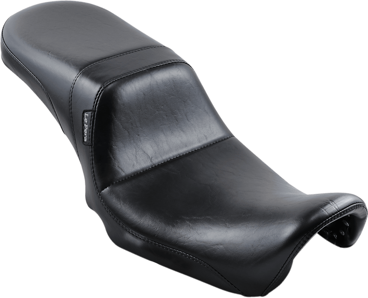 LE PERA 0803-0238 Daytona 2-Up Seat - Without Backrest - Smooth - Black - Dyna '06-'17