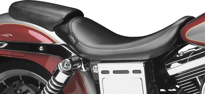 LE PERA 0803-0320 Bare Bones Pillion - Black - FXDWG '96-'03