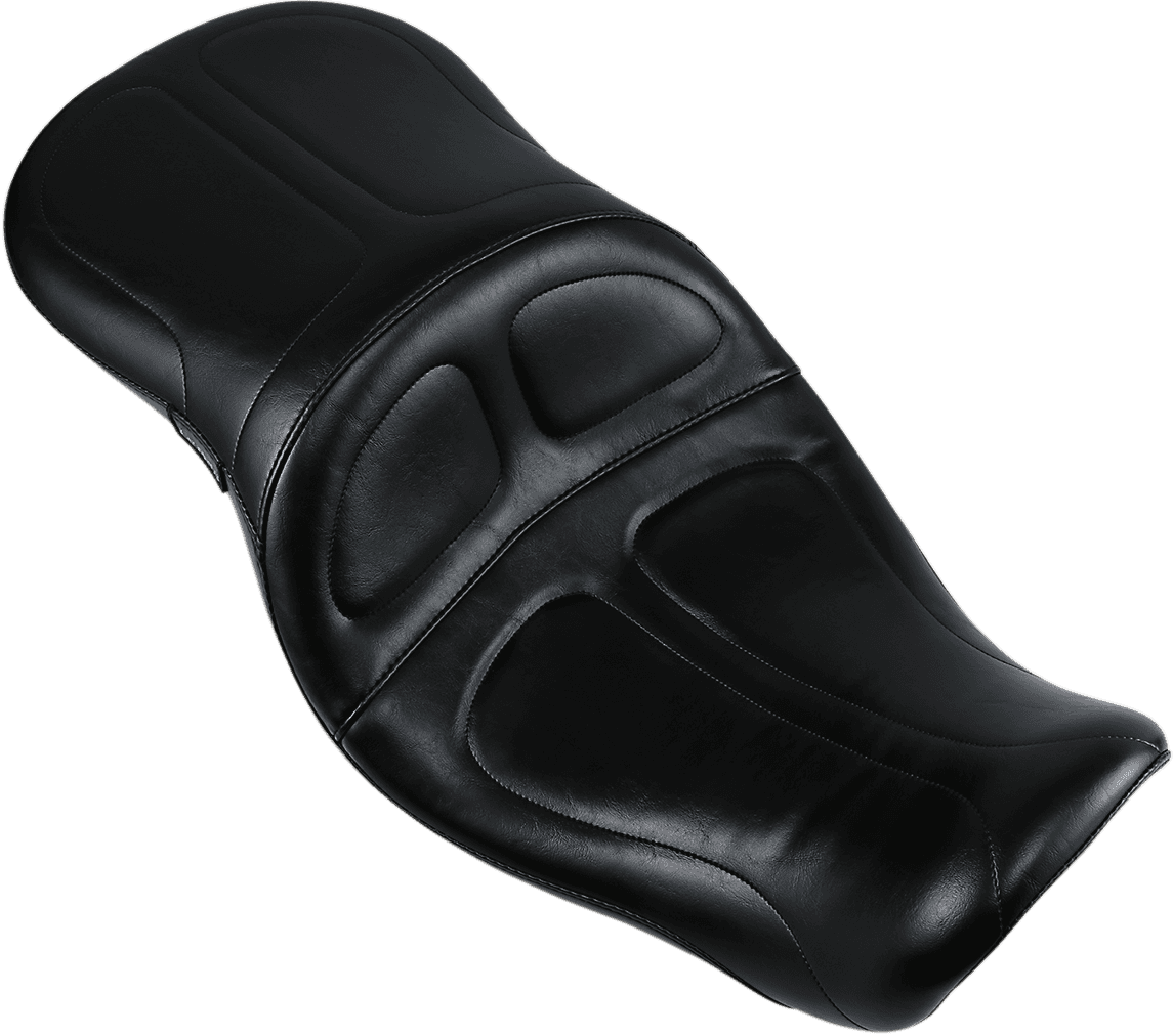 LE PERA 0803-0335 Maverick Seat - without Backrest - Stitched - Black - FLD/FXD '06-'17