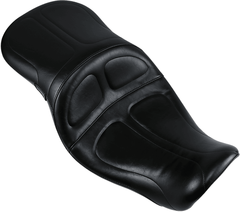 LE PERA 0803-0335 Maverick Seat - without Backrest - Stitched - Black - FLD/FXD '06-'17 — image 1 of 2