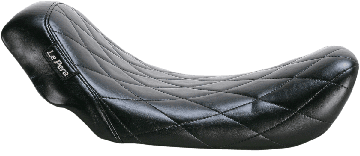 LE PERA 0803-0434 Bare Bones Solo Seat - Diamond Stitch - Black - Dyna '06-'17