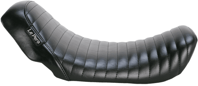 LE PERA 0803-0436 Bare Bones Solo Seat - Pleated - Black - Dyna '06-'17 — image 1 of 2