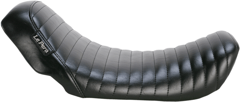 LE PERA 0803-0436 Bare Bones Solo Seat - Pleated - Black - Dyna '06-'17 — image 1 of 2
