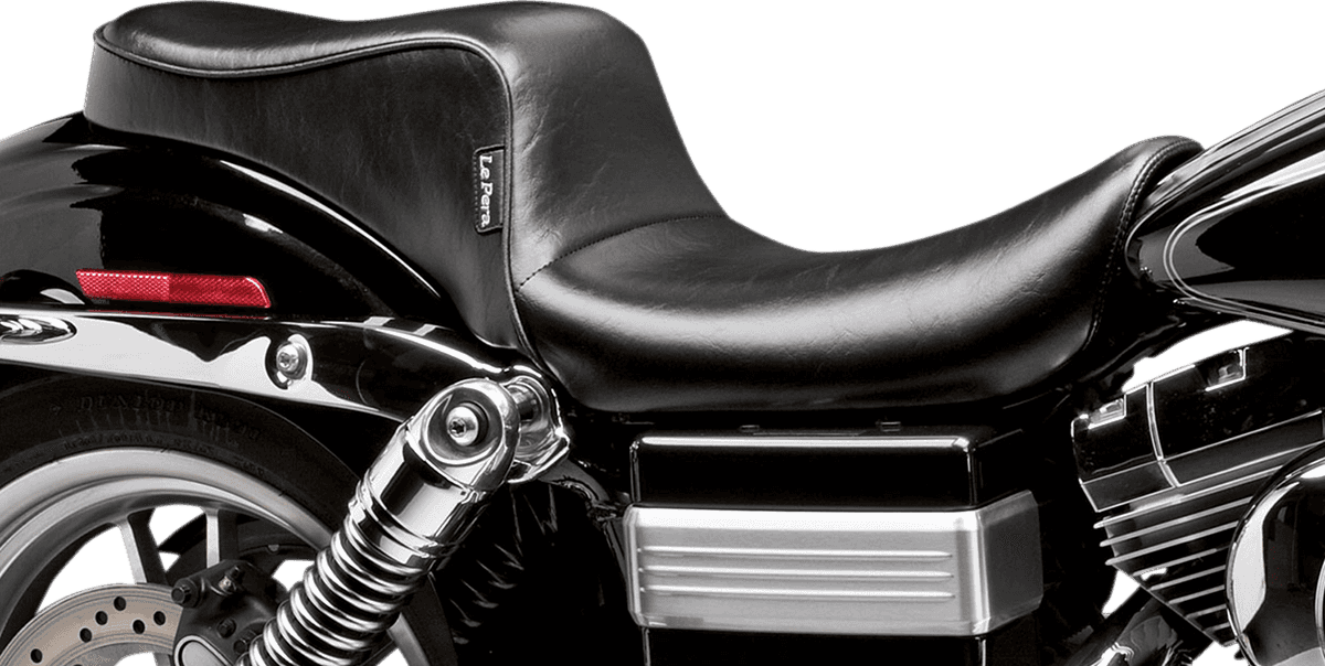 LE PERA 0803-0534 Cherokee Seat - Smooth - Black - FXDWG '96-'03